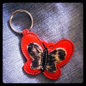 Butterfly Leopard Print Key